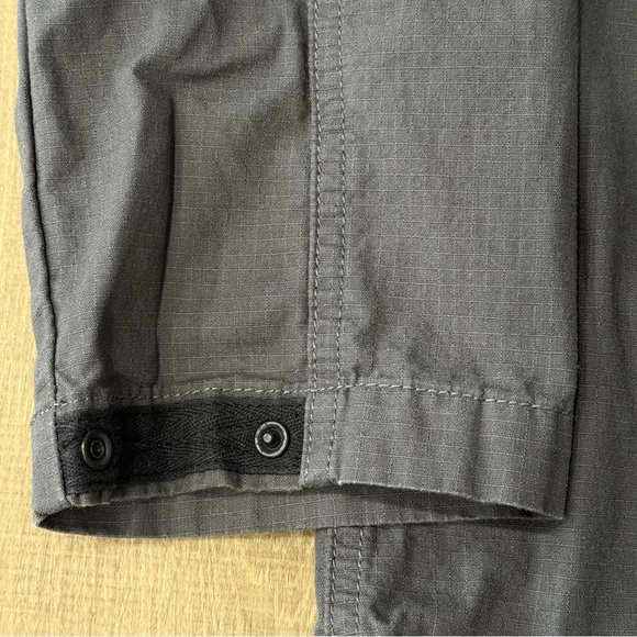 Rapha Mechanics Rusty Rick Shirt Mens XXL Gray Relaxed Fit Cotton Ripstop Button - Picture 9 of 12